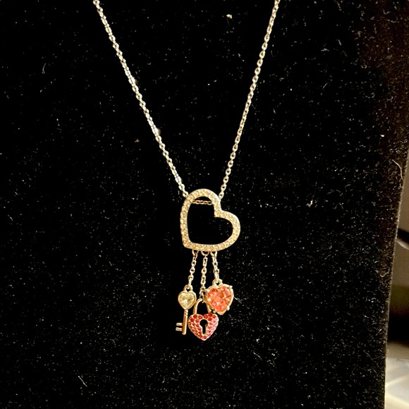 Swarovski Jewelry - Swarovski heart lock key Necklace